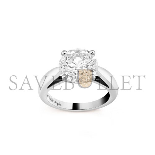 VAN CLEEF ARPELS BONHEUR SOLITAIRE 4.02 CT EVVS1 - PLATINUM  VCARP12L00