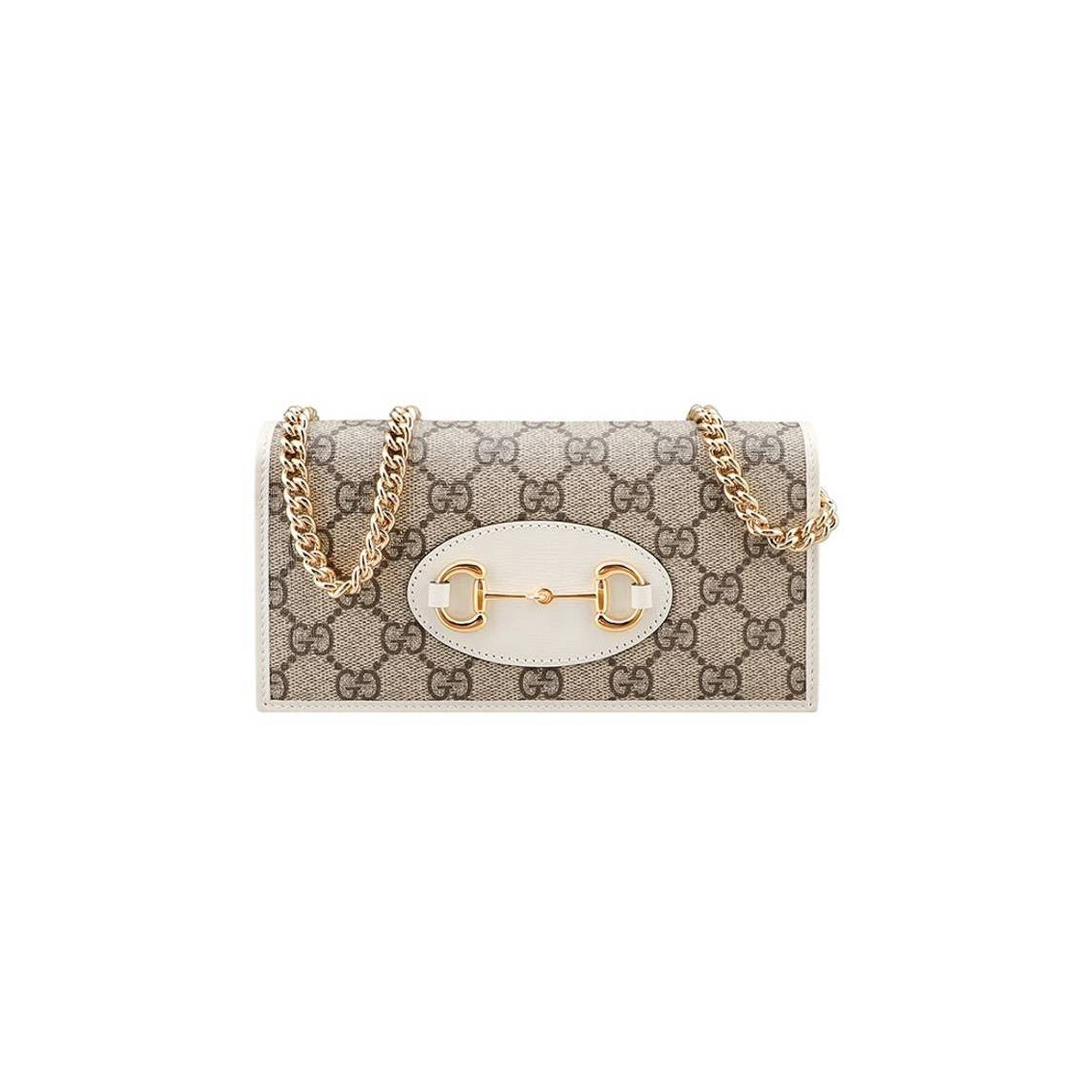 GUCCI HORSEBIT 1955 WALLET WITH CHAIN 621892 (21*19*2.5cm) GUCCI HORSEBIT 1955 WALLET WITH CHAIN 621892 (21*19*2.5cm)