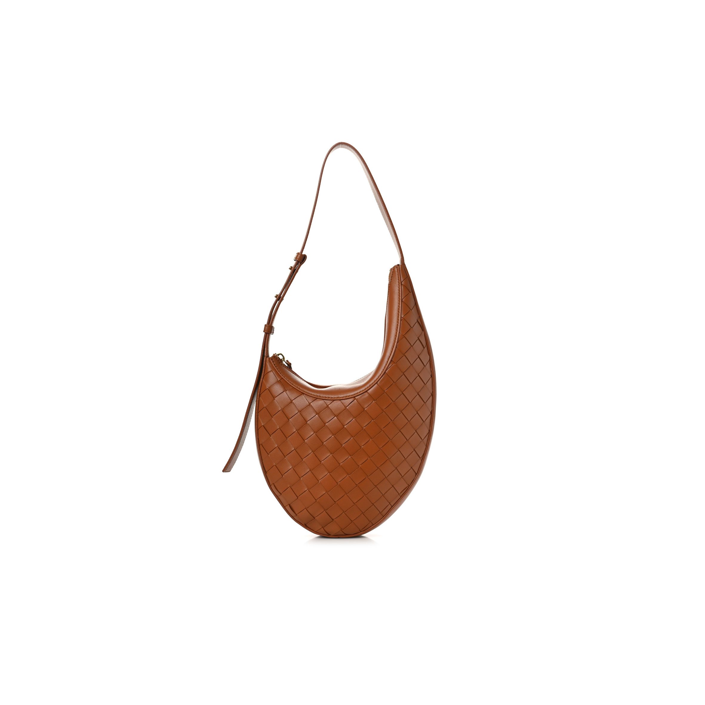 BOTTEGA VENETA NAPPA INTRECCIATO SMALL DROP SHOULDER BAG WOOD (23*34*6cm) BOTTEGA VENETA NAPPA INTRECCIATO SMALL DROP SHOULDER BAG WOOD (23*34*6cm)