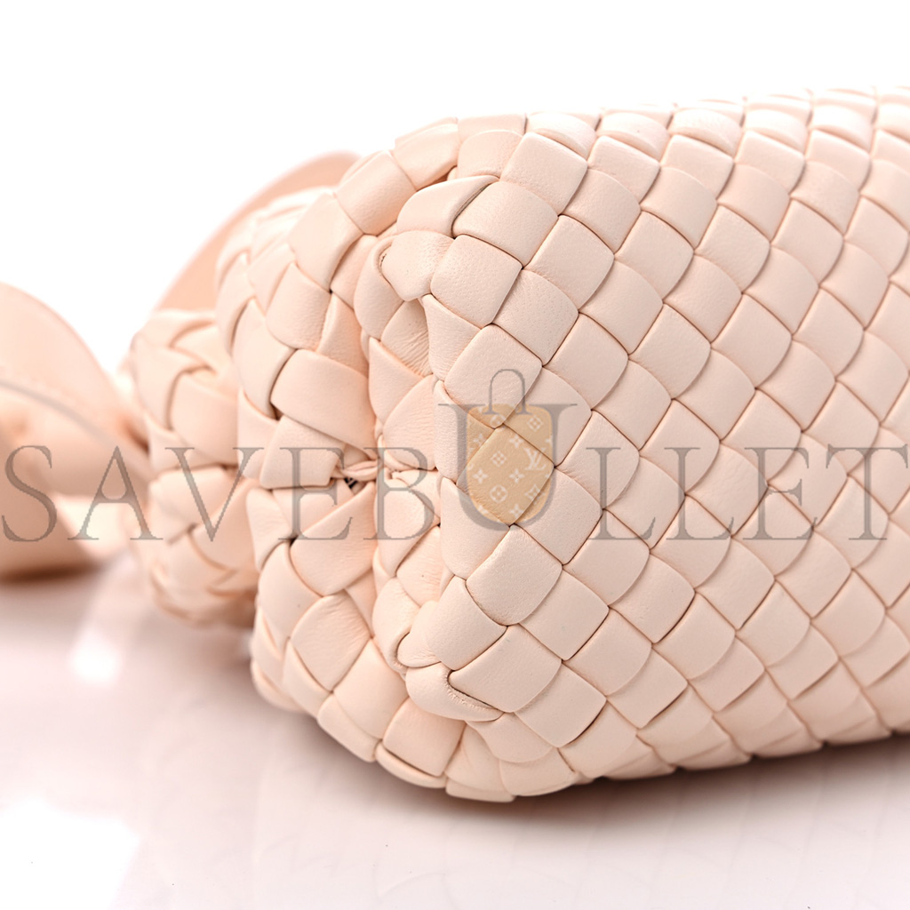 BOTTEGA VENETA NAPPA INTRECCIATO MINI TOP HANDLE SHOULDER BAG FLAMINGO (22*17*8cm) BOTTEGA VENETA NAPPA INTRECCIATO MINI TOP HANDLE SHOULDER BAG FLAMINGO (22*17*8cm)