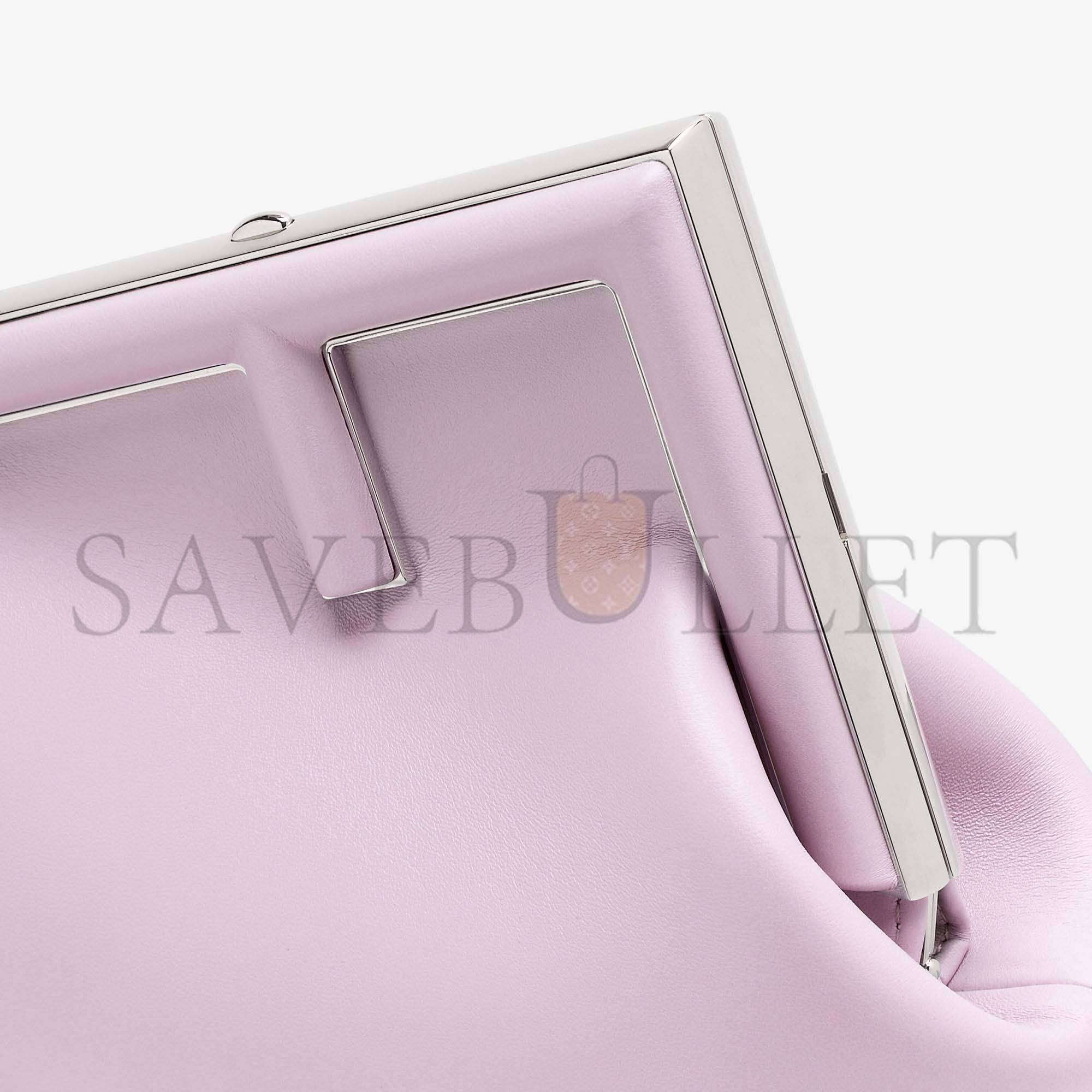 FENDI FIRST SMALL - LILAC LEATHER BAG 8BP129ABVEF1HOS (26*18*9.5cm)