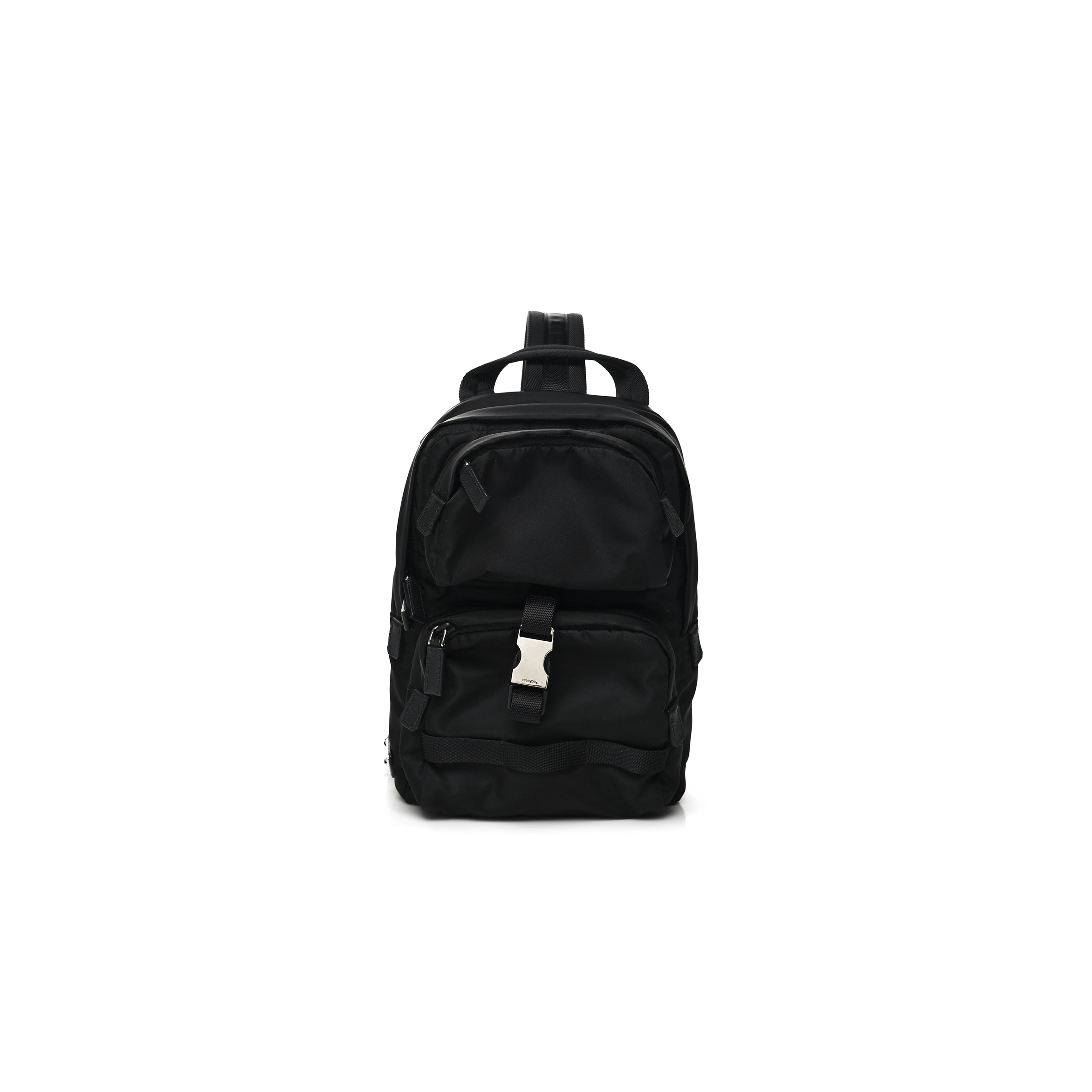 PRADA TESSUTO NYLON MONTAGNA SLING BACKPACK BLACK (32*20*6cm)