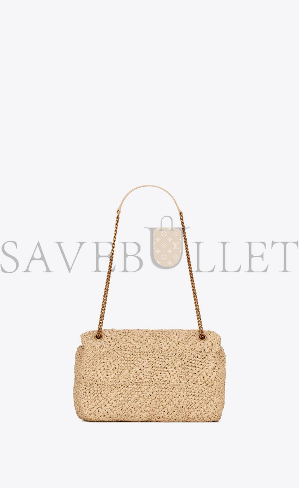 YSL JAMIE MEDIUM CHAIN BAG IN RAFFIA 515821GAAAT2087 (25*15*7.5cm)