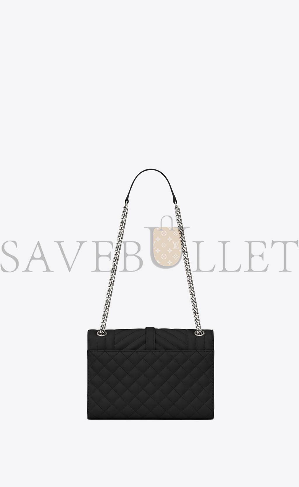 YSL ENVELOPE MEDIUM CHAIN BAG IN MIX MATELASSÉ GRAIN DE POUDRE EMBOSSED LEATHER 600185BOW921000 (24*17.5*6cm) YSL ENVELOPE MEDIUM CHAIN BAG IN MIX MATELASSÉ GRAIN DE POUDRE EMBOSSED LEATHER 600185BOW921000 (24*17.5*6cm)