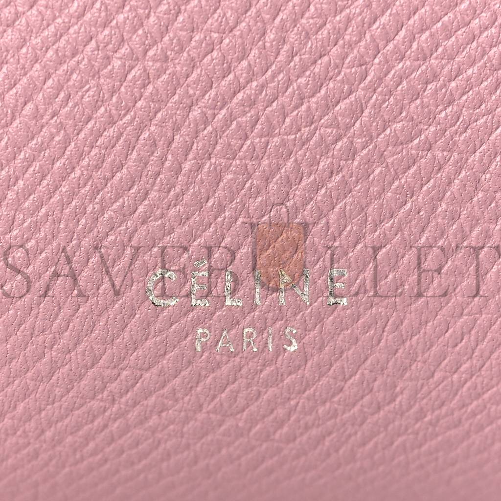 CELINE GRAINED CALFSKIN NANO BELT BAG VINTAGE PINK (20*19*11cm)