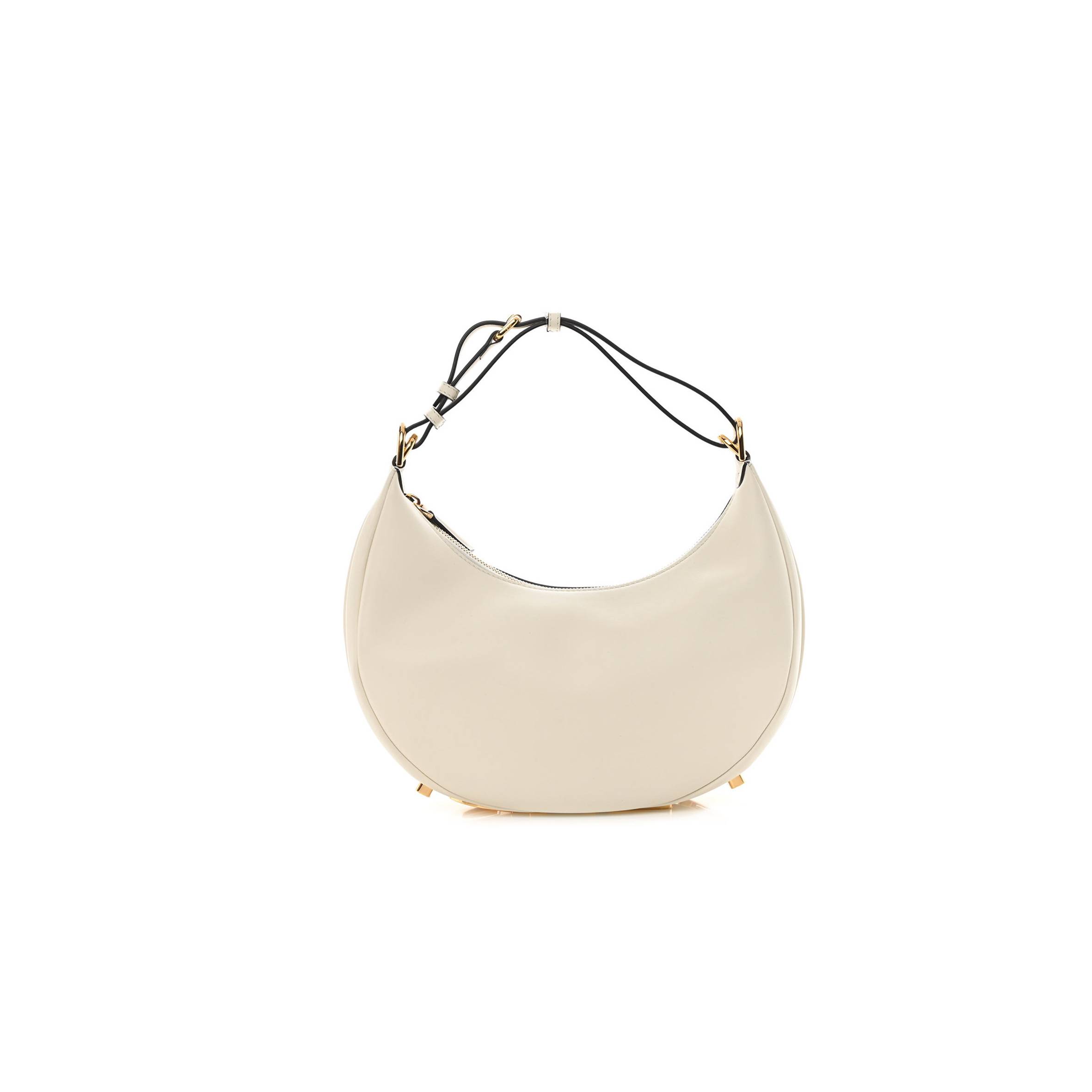 FENDI VITELLO GRACE MATTE SMALL FENDIGRAPHY HOBO BAG WHITE ICE (28*21*8cm) FENDI VITELLO GRACE MATTE SMALL FENDIGRAPHY HOBO BAG WHITE ICE (28*21*8cm)